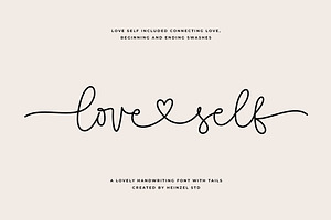 Love Self Lovely Script Font