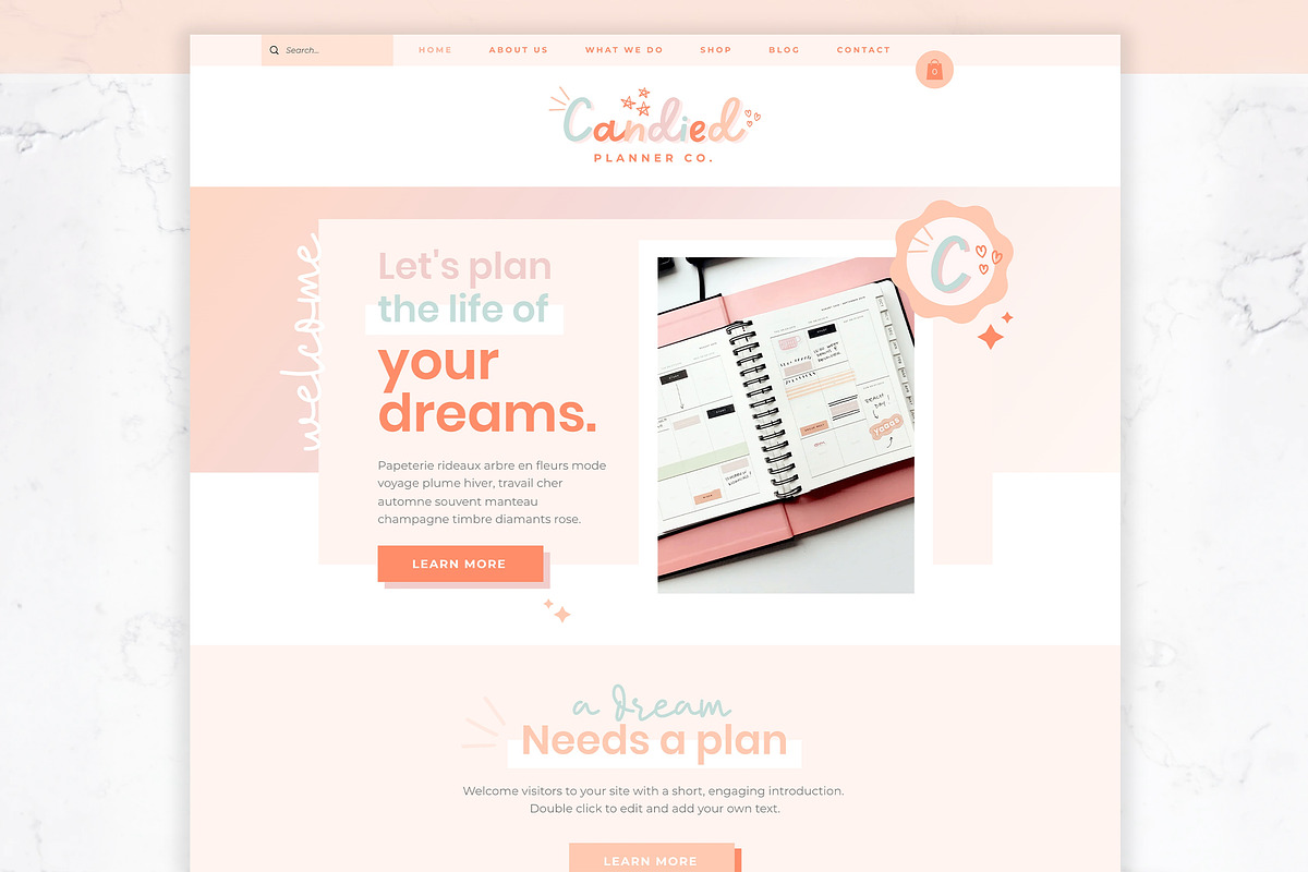 Wix Website Template | Candied, a Wix Template by Thirty One Palms Studio (Photo 1 of 6)