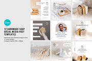 Handmade Soap Social Media, a Social Media Template by Sincerely Media (Thumbnail 1 of 9)