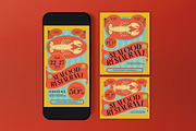 Seafood Restaurant Promotion Flyer, a Flyer Template by graphicook (Thumbnail 3 of 3)