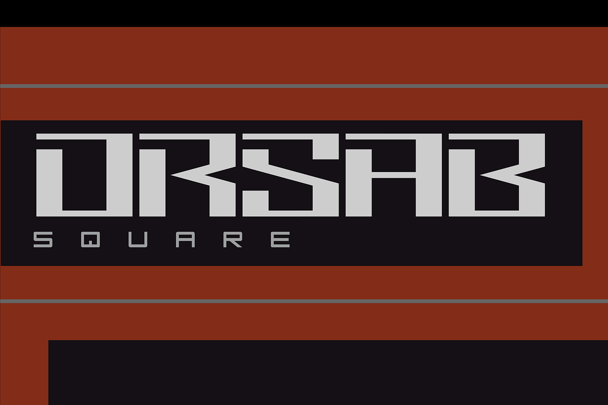 Orsab - Square, a Sans Serif Font by Qbotype Fonts (Photo 1 of 2)