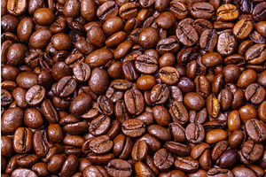 Coffee Bean Background Close Up