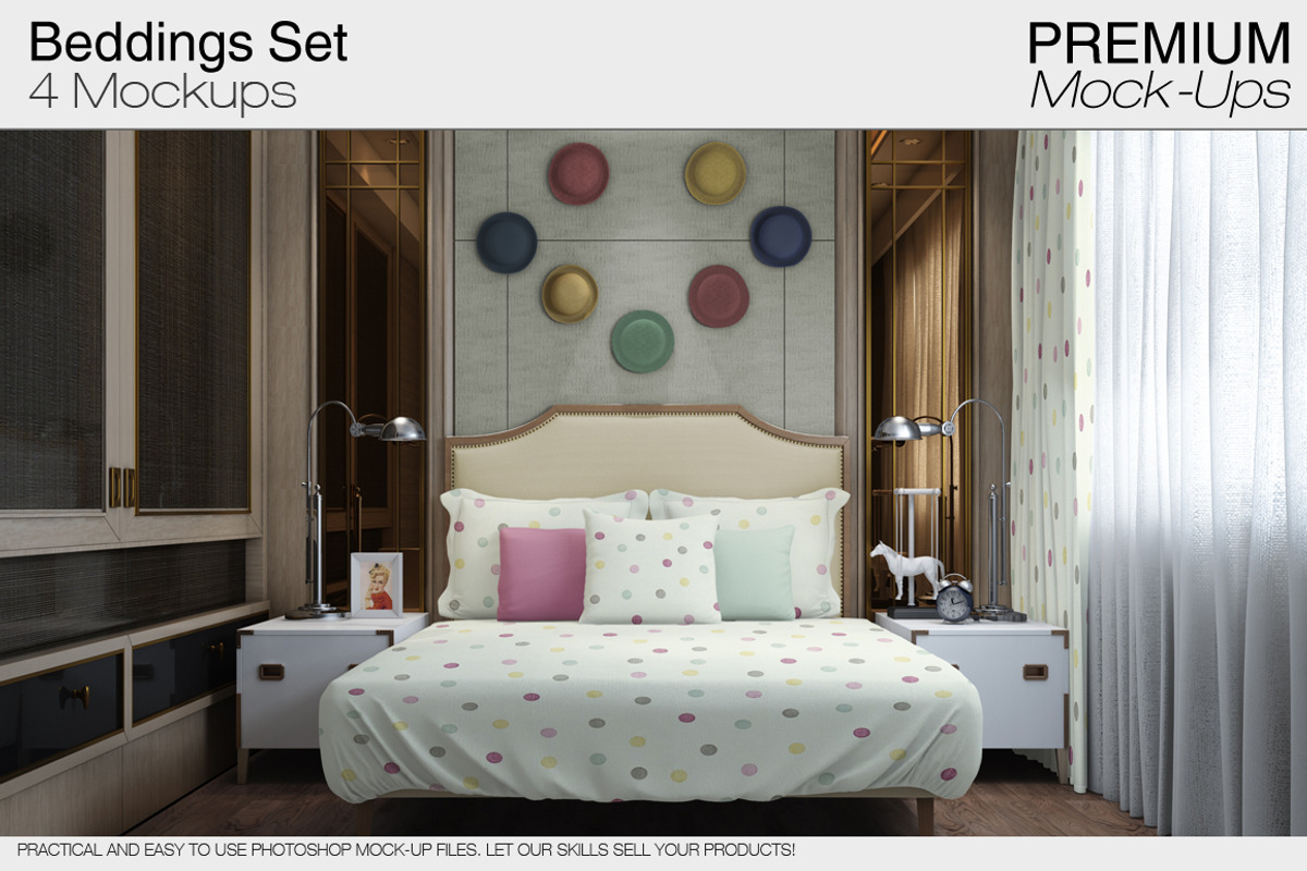 Bed Linens Bundle - 30 Mockups, an Apparel Mockup by mock-ups (Photo 13 of 35)