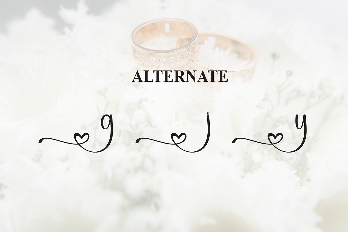 Wedding | Script Font, a Handwritten Font by Scratchones (Photo 8 of 9)