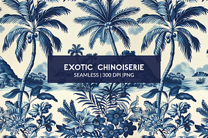 EXOTIC CHINOISERIE Seamless Pattern