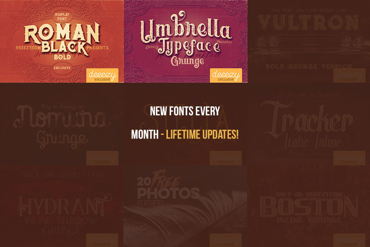 Deeezy ALL Fonts in ONE pack preview 4