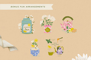 Tea Time Illustrations And Patterns