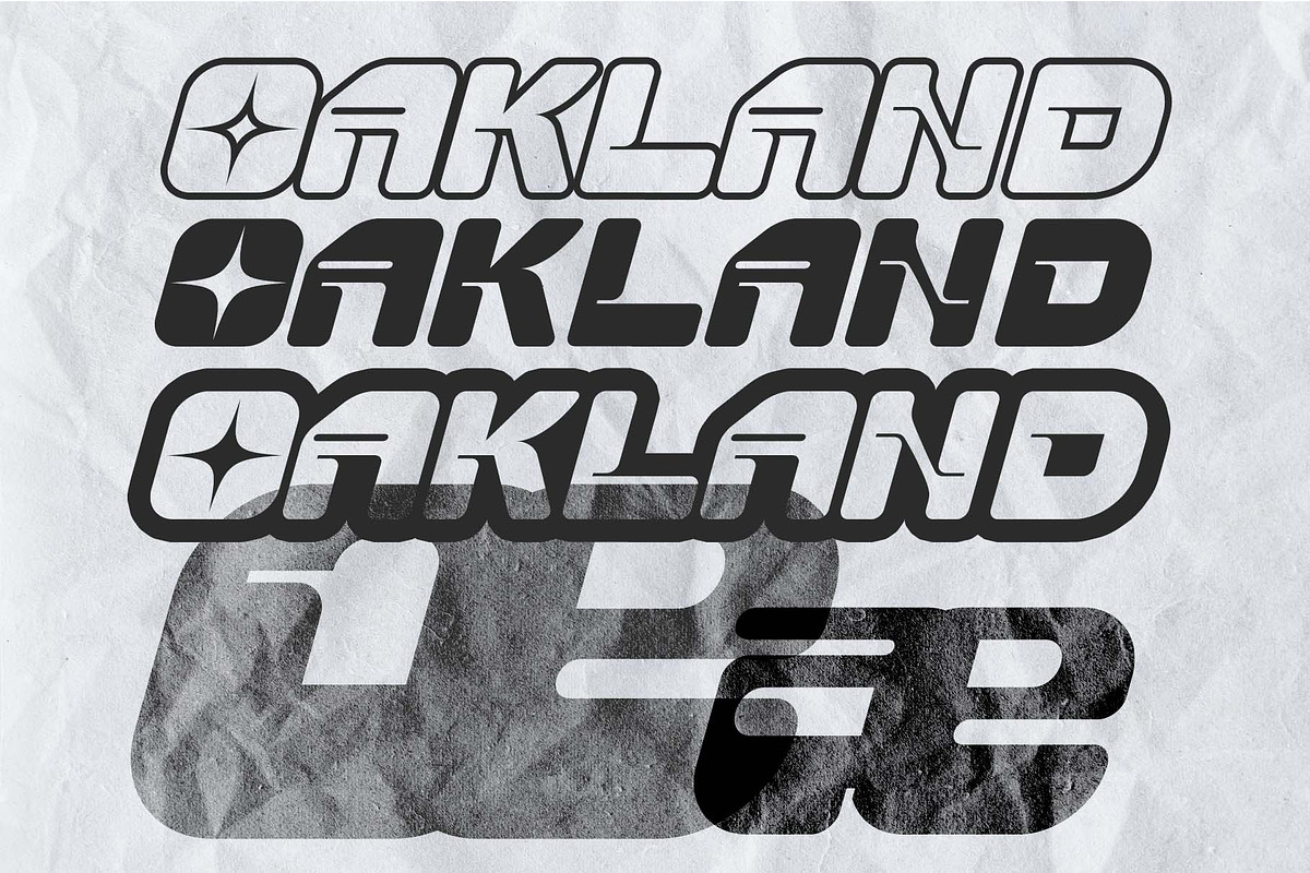 Flux Y2K Futuristic Display Typeface, a Sans Serif Font by Inviline.co (Photo 4 of 9)