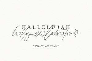Hallelujah | Font Duo