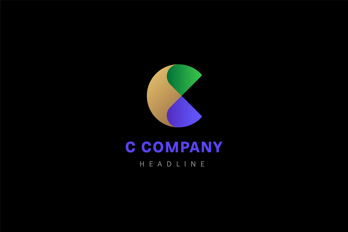 C company logo template., a Branding & Logo Template by Anton Akhmatov (Photo 2 of 3)