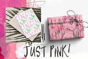 Just Pink collage background texture, an Object Graphic by Yuliya Derbisheva (Thumbnail 9 of 14)