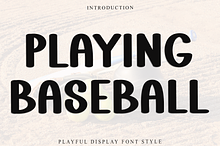 Playing Baseball