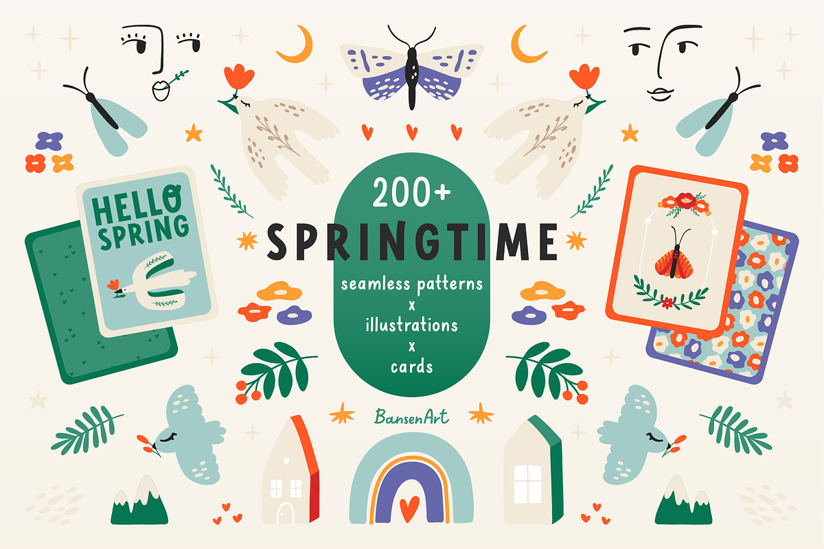 Springtime Clipart, an Illustration by by Margo (Photo 1 of 8)