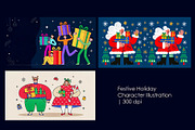 Festive Holiday Character, a Seasonal Illustration by StockVerse Creative (Thumbnail 1 of 4)