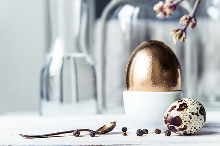 Easter stock image stock photo containing gold and decoration, a Holiday Photo by Una Matison