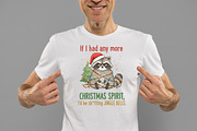 Grumpy Raccoon Christmas PNG, an Illustration by Daily.Designs (Thumbnail 2 of 6)