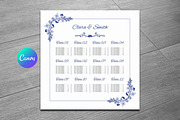 Wedding Seating Chart Template, an Invitation Template by retrographix (Thumbnail 1 of 2)