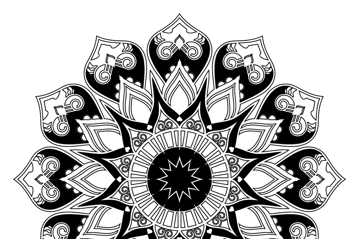 27 mandala vector backgrounds design, a Pattern Graphic by NJ Himel (Photo 27 of 28)