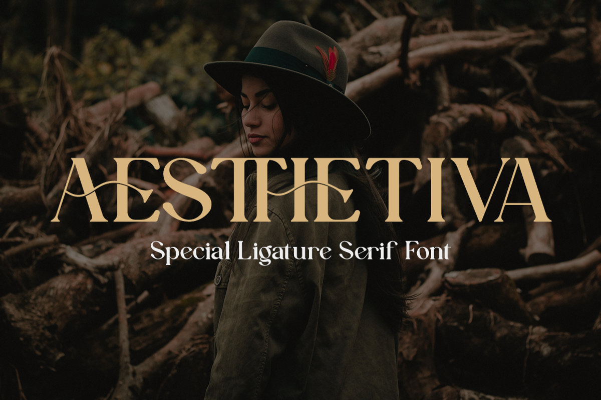 Aesthetiva - Elegant Serif Font, a Serif Font by RockboyStd (Photo 1 of 12)