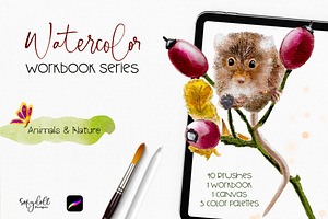 Watercolor Workbook Animals & Nature