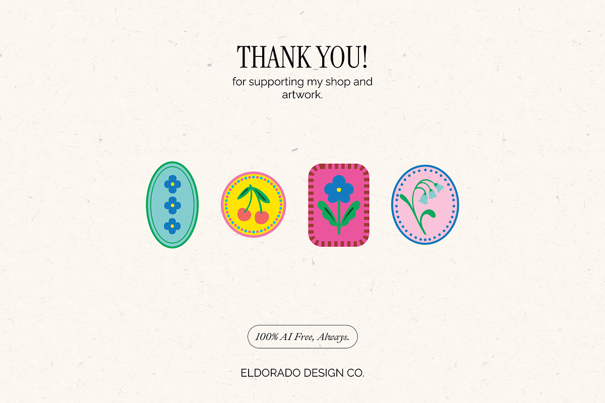 Tiny Colorful Stamp Illustrations, a Decorative Illustration by Eldorado Design Co. (Photo 8 of 8)