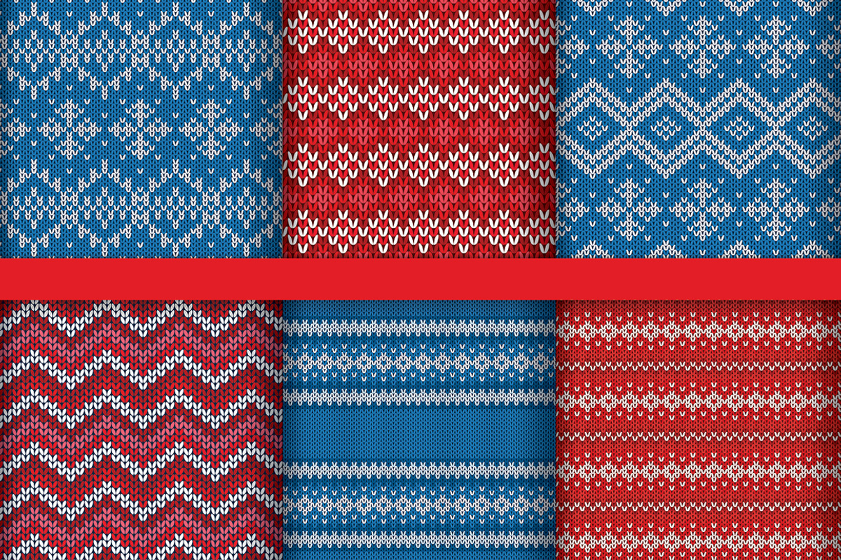 Knitted Christmas Patterns, a Pattern Graphic by Amovitania (Photo 7 of 7)