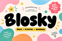 Blosky – Bold Playful Display Font