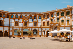 view over Plaza Ochavada square in Archidona, Spain, a Photo by Nito