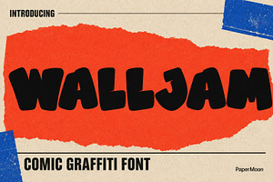 WallJam - Comic Graffiti Font Duo