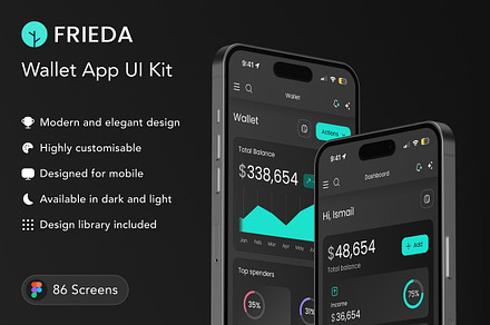 Freida - Wallet App UI Kit
