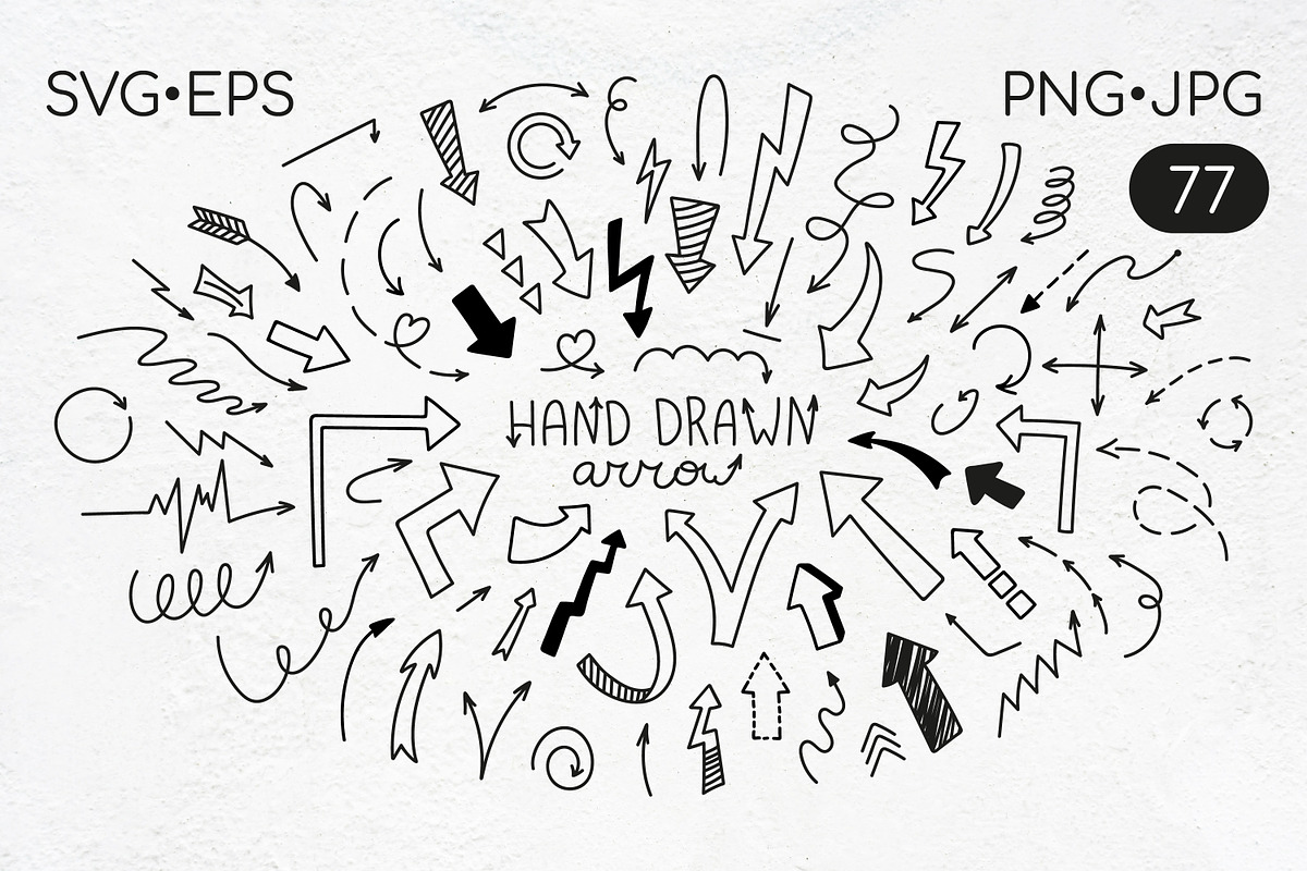 Arrows Doodle Clipart, an Object Graphic by Anntre (Photo 1 of 3)