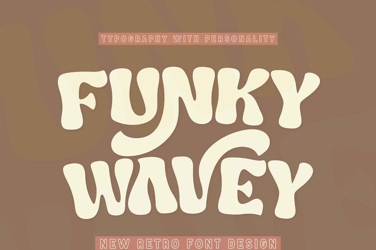 Funky Wavey, a Handwritten Font by Mini_World (Photo 1 of 6)