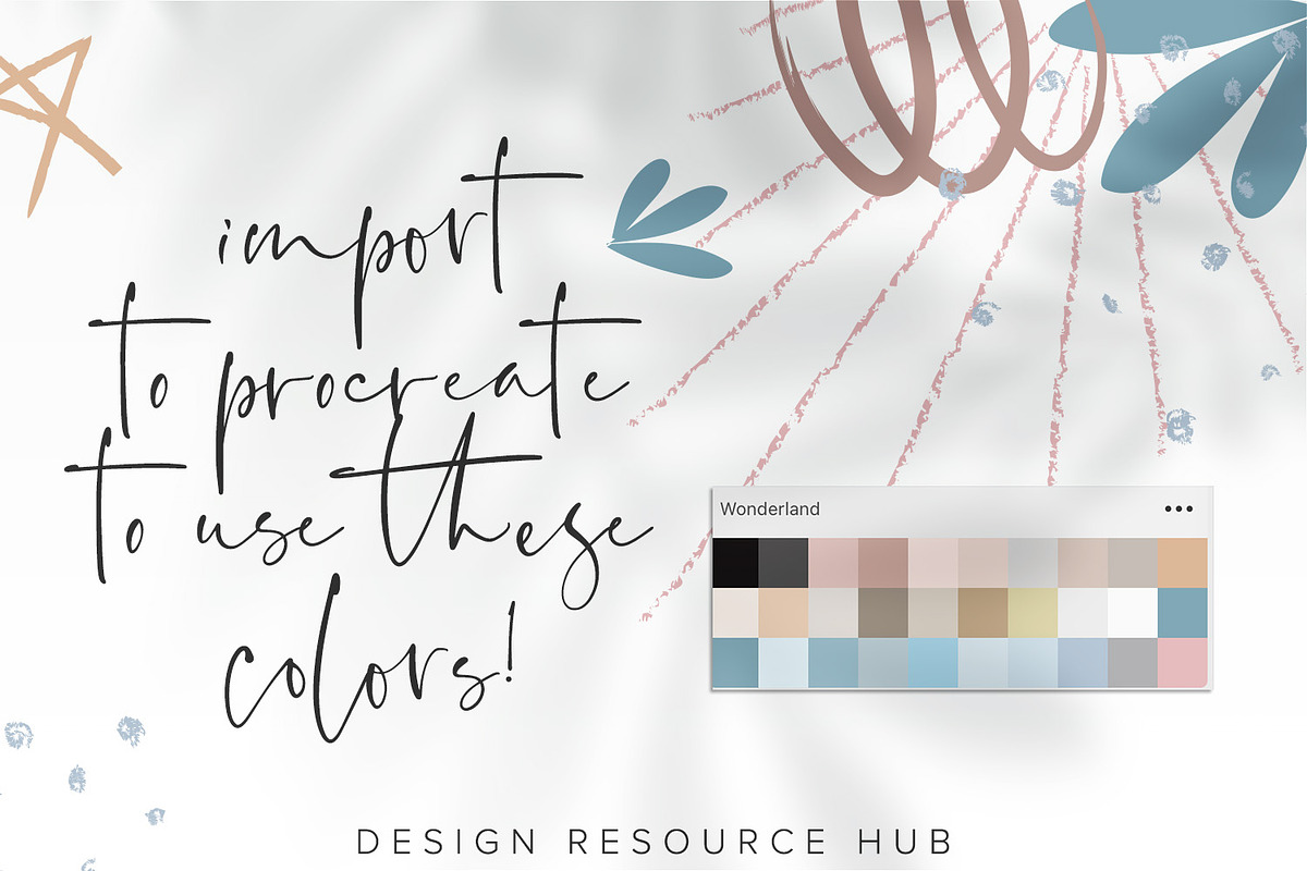 Wonderland Procreate Palette, a Palette Add-On by Design Resource Hub (Photo 2 of 3)