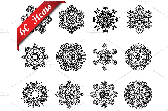 60 Circle Ornaments