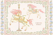 Lullaby Carousel 50+ png clipart, a Decorative Illustration by Ekaproeka (Thumbnail 2 of 10)