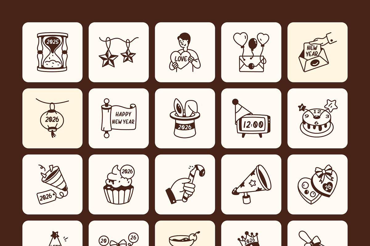 990 Universal Doodle Icons, an Outline Icon by Vectors Market (Photo 21 of 25)