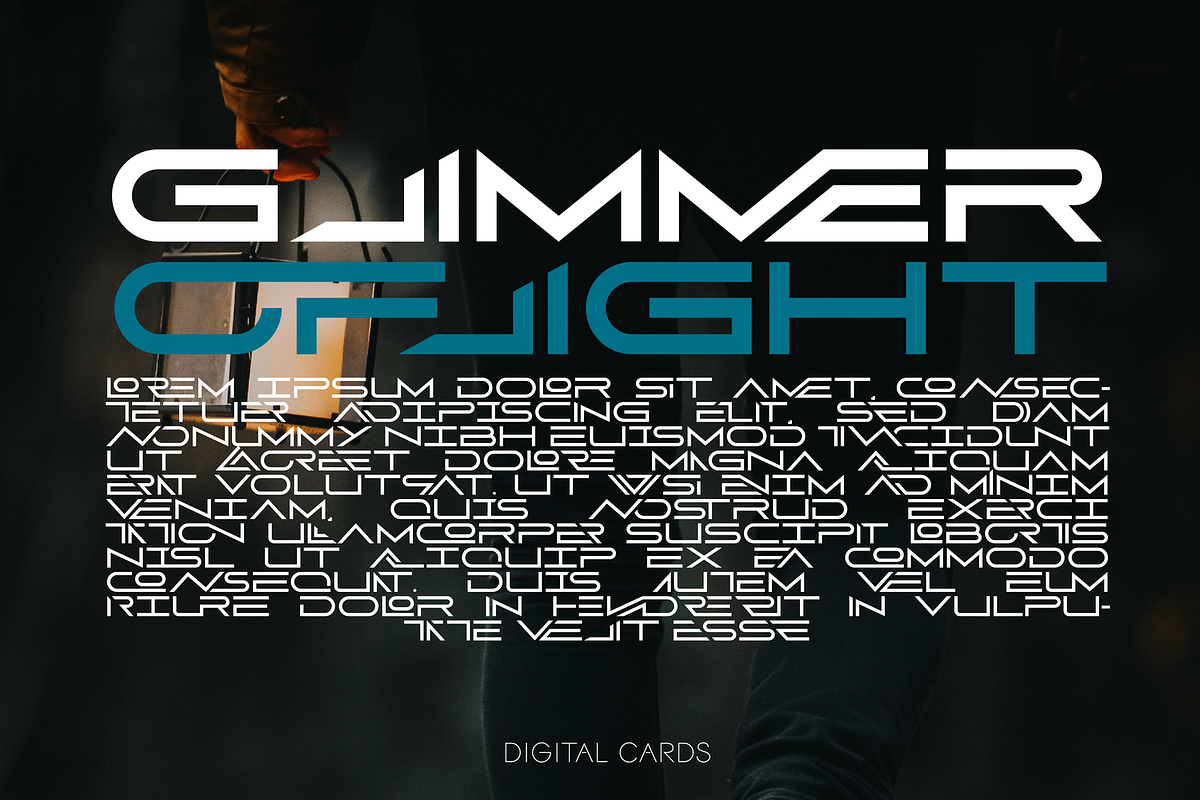 Digital Cards  - Tech Font, a Sans Serif Font by 177Studio (Photo 5 of 8)