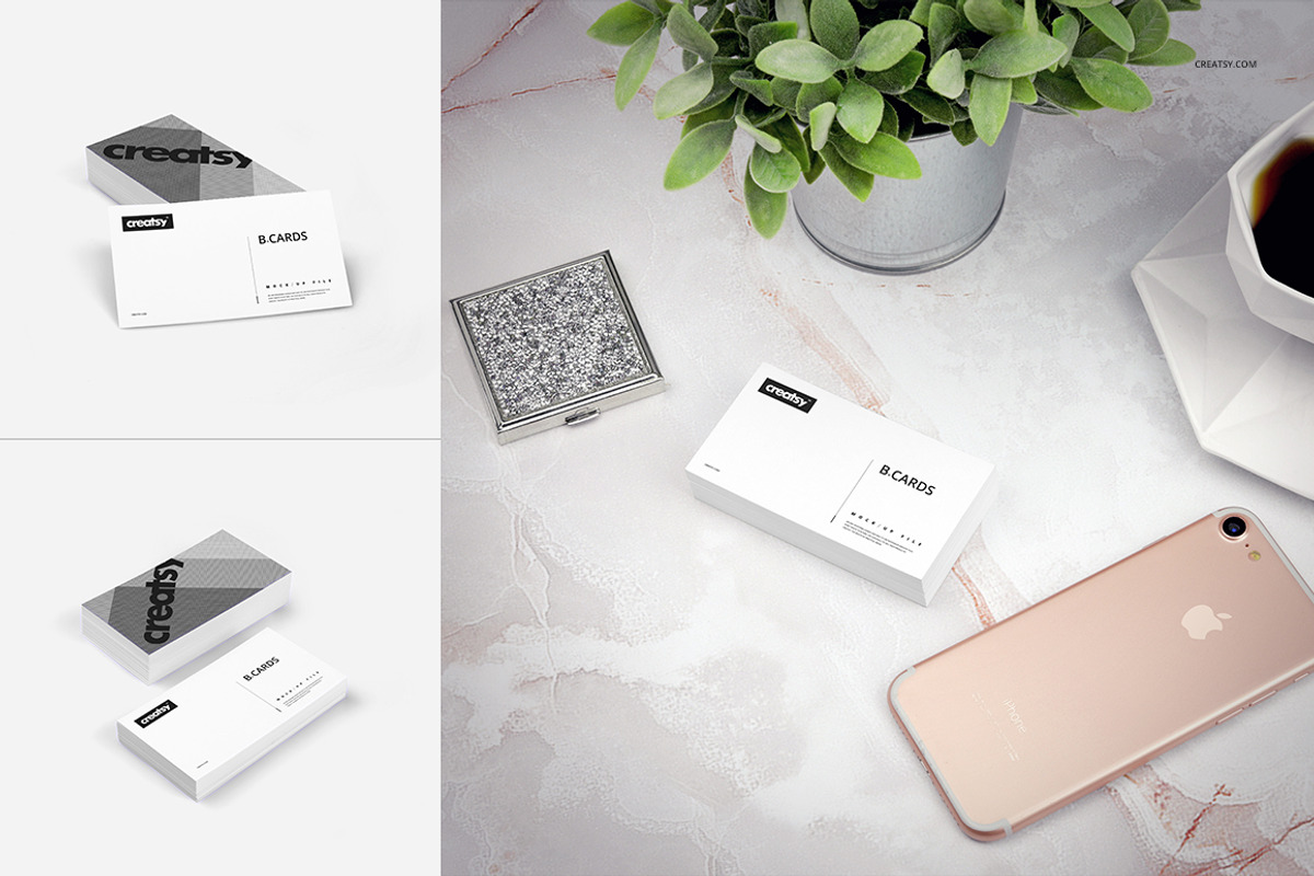 Business Cards Mockup Set, a Print Template by creatsy4 (Photo 8 of 11)