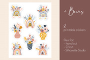 Boho collection. Rainbows and flower, a Graphic by rinaletters (Thumbnail 11 of 12)