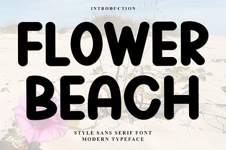 Flower Beach, a Script Font by InermediaSTUDIO
