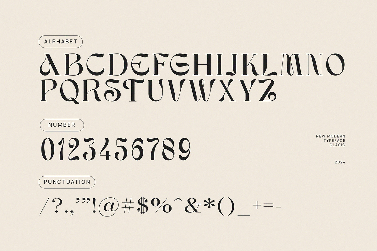 Glasio Unique Modern Serif Font, a Serif Font by Perfectype (Photo 5 of 6)