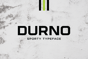 Durno Bold Extended Sport Font