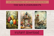 SURREAL EASTER JUNK JOURNAL PAGES, an Animal Illustration by Daring Digies (Thumbnail 3 of 4)