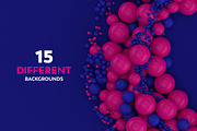 Abstract 3D Rendering Of Spheres, a Wallpaper Graphic by BIBIART (Thumbnail 6 of 13)