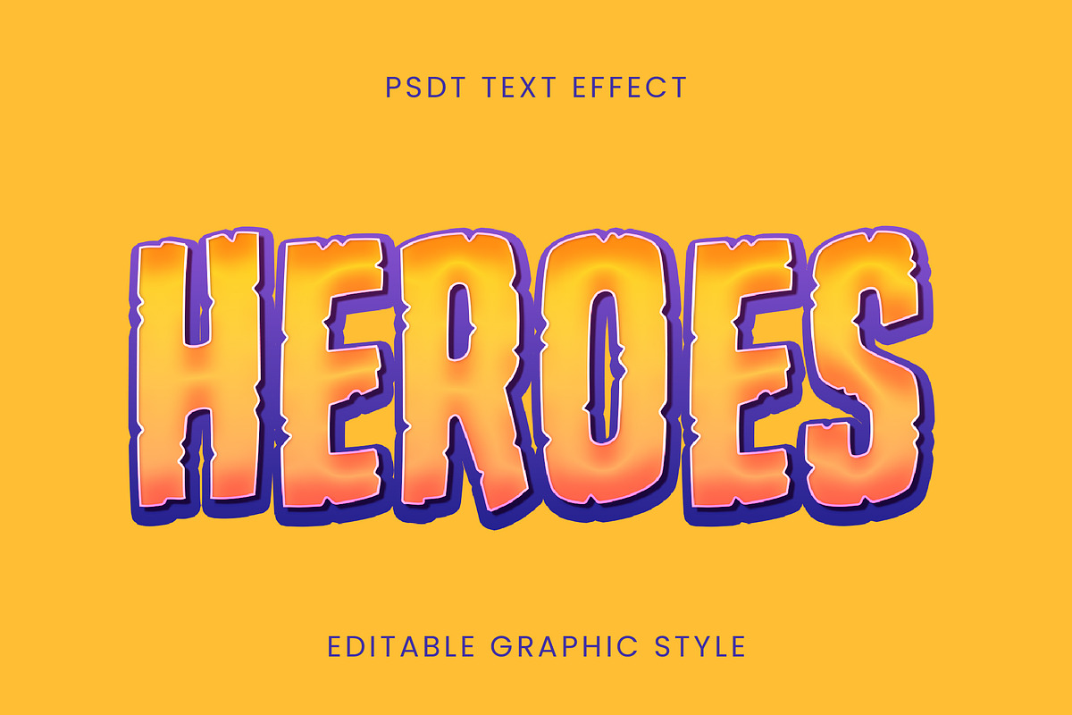 Comic Heroes 3D Text Effect