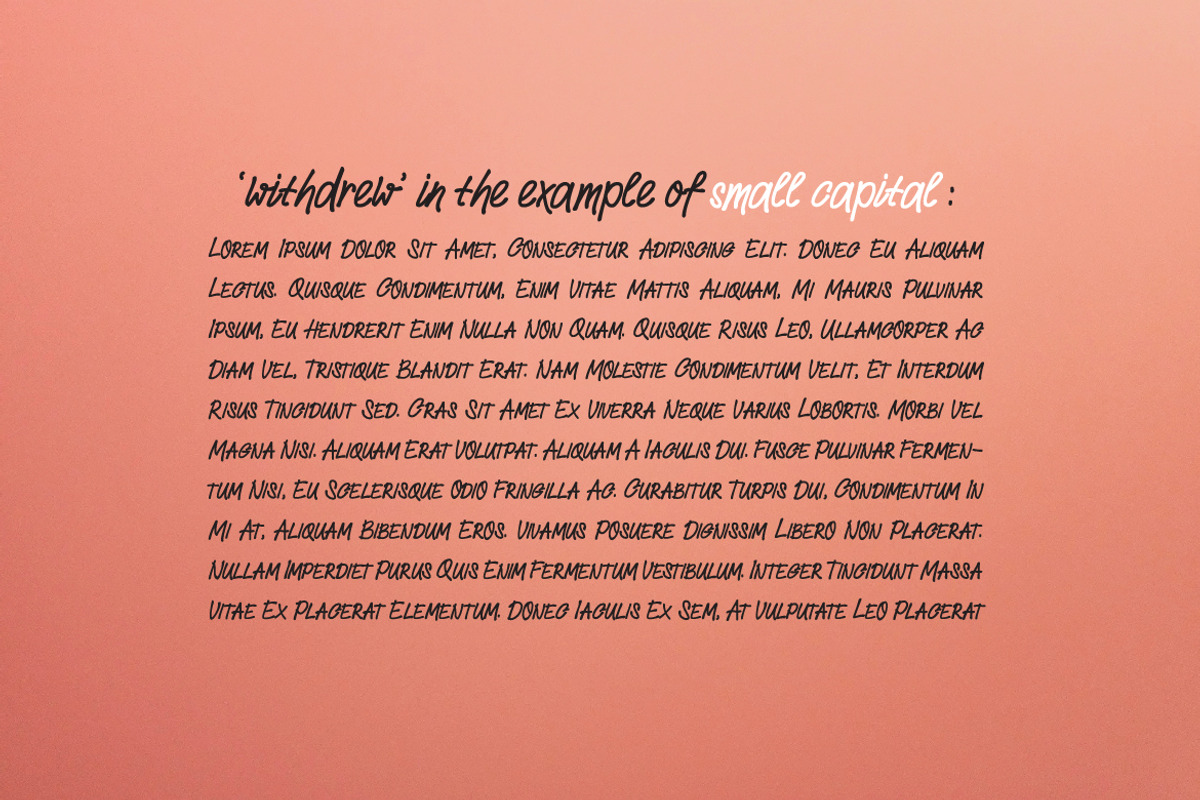 Withdrew - Modern Script Font preview 7