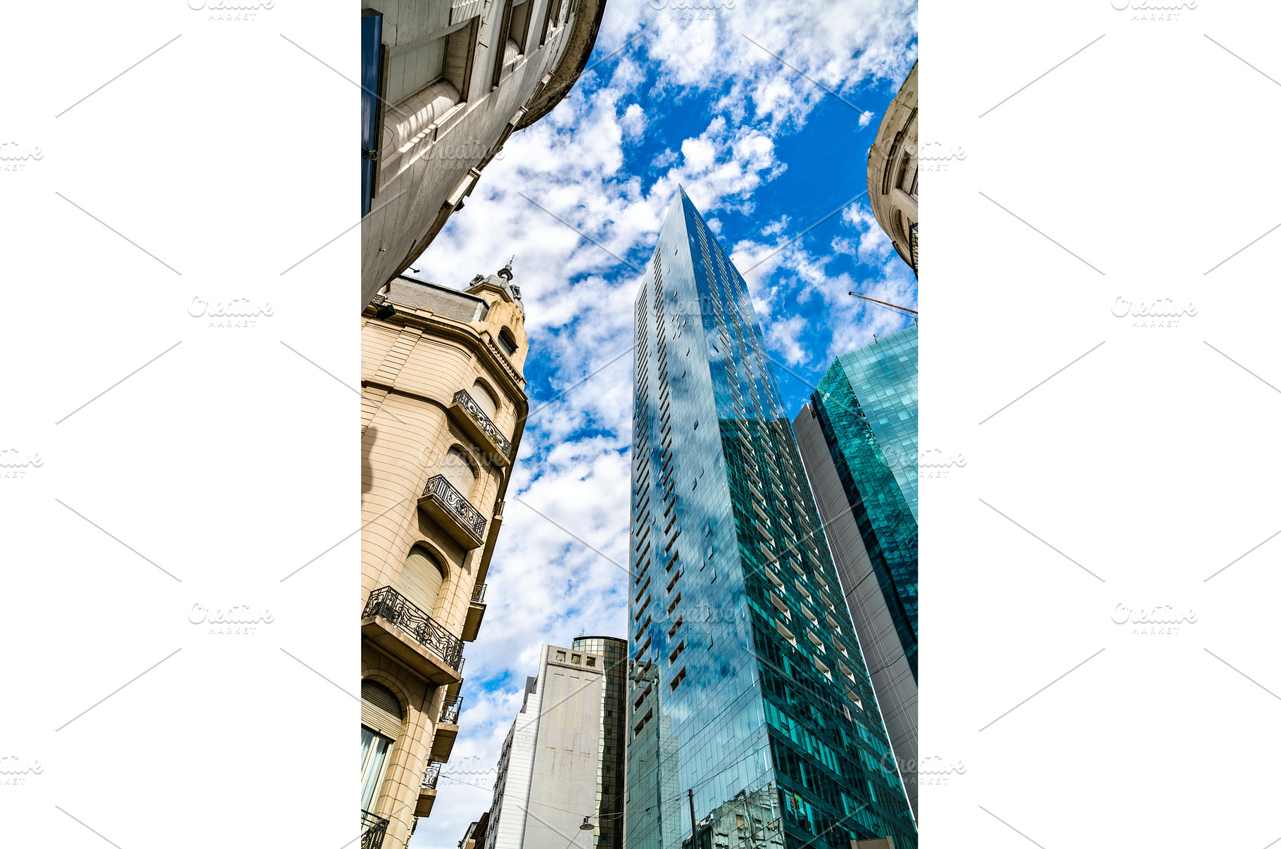 Buildings in Downtown Buenos Aires, an Architecture Photo by Leonid Andronov
