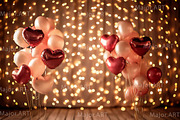Valentines Backdrop,Digital Backdrop, a Background Graphic by MajorArtTm (Thumbnail 3 of 3)