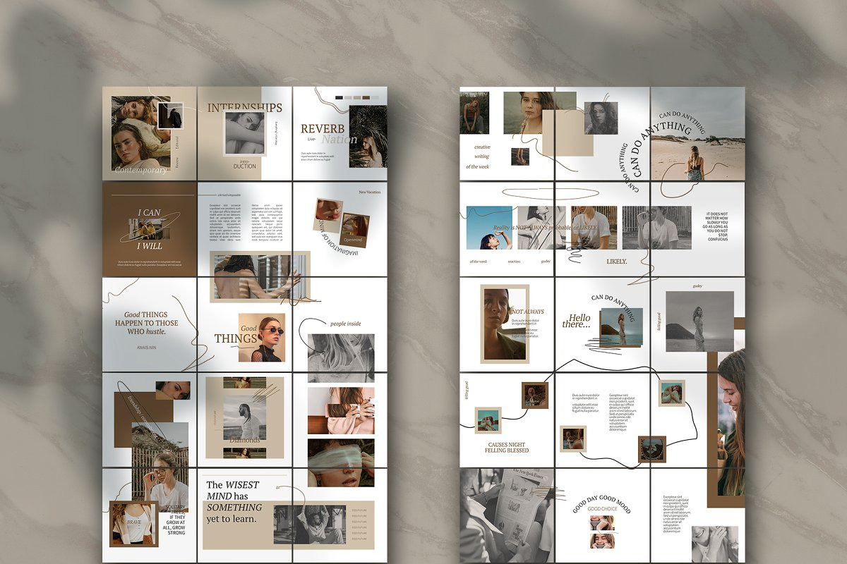 Bundle Minimalist Instagram Vol1, a Social Media Template by Azruca