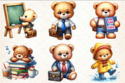 Back To School Teddy Bear Clipart, a Seasonal Illustration by Rose Art (Thumbnail 3 of 4)